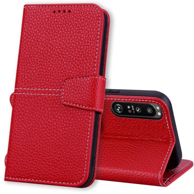 For Sony Xperia 1 III Litchi RFID Leather Phone Case