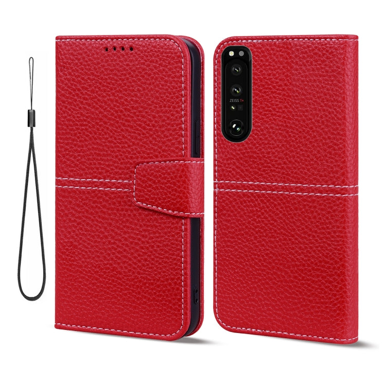 For Sony Xperia 1 III Litchi RFID Leather Phone Case