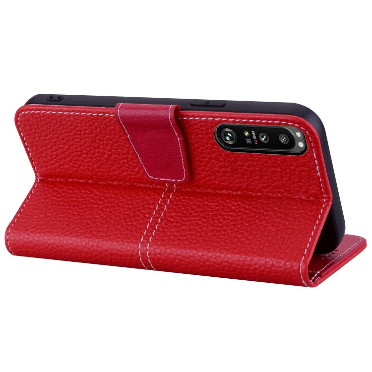 For Sony Xperia 1 III Litchi RFID Leather Phone Case