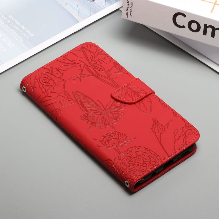 For OnePlus 10T / Ace Pro HT03 Skin Feel Butterfly Embossed Flip Leather Phone Case