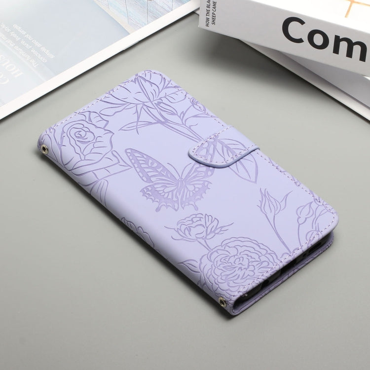 For OnePlus 10T / Ace Pro HT03 Skin Feel Butterfly Embossed Flip Leather Phone Case