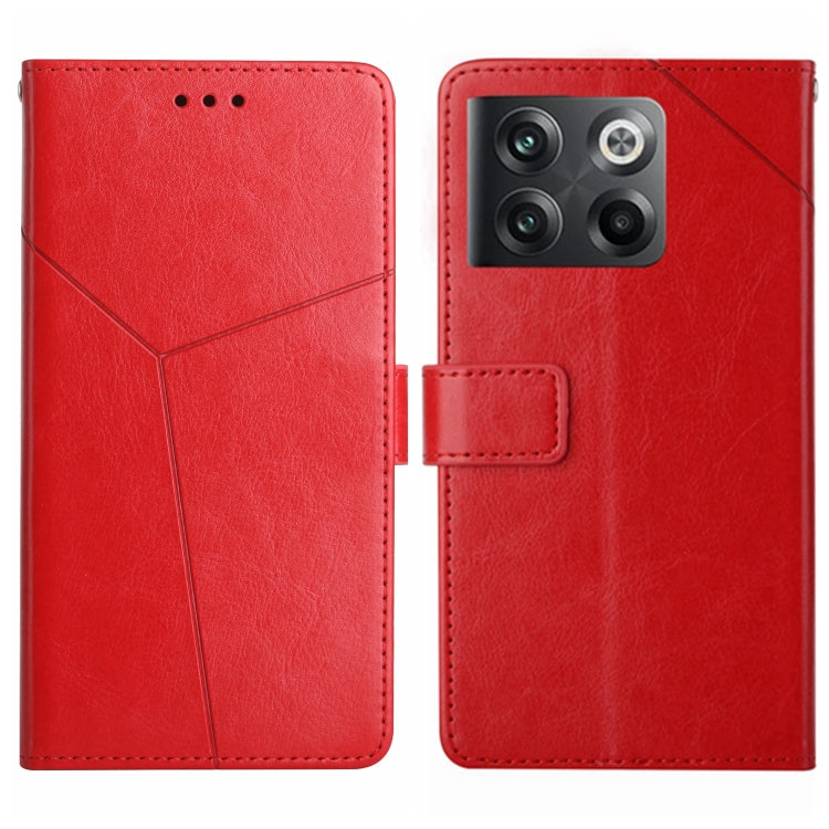For OnePlus 10T / Ace Pro HT01 Y-shaped Pattern Flip Leather Phone Case