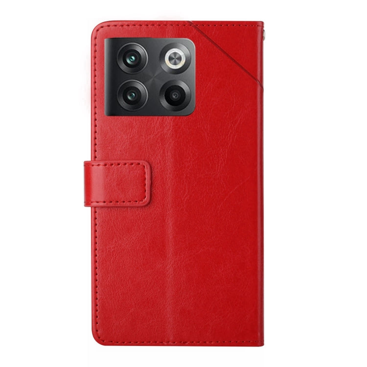 For OnePlus 10T / Ace Pro HT01 Y-shaped Pattern Flip Leather Phone Case