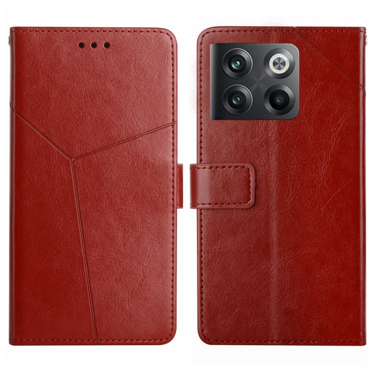 For OnePlus 10T / Ace Pro HT01 Y-shaped Pattern Flip Leather Phone Case