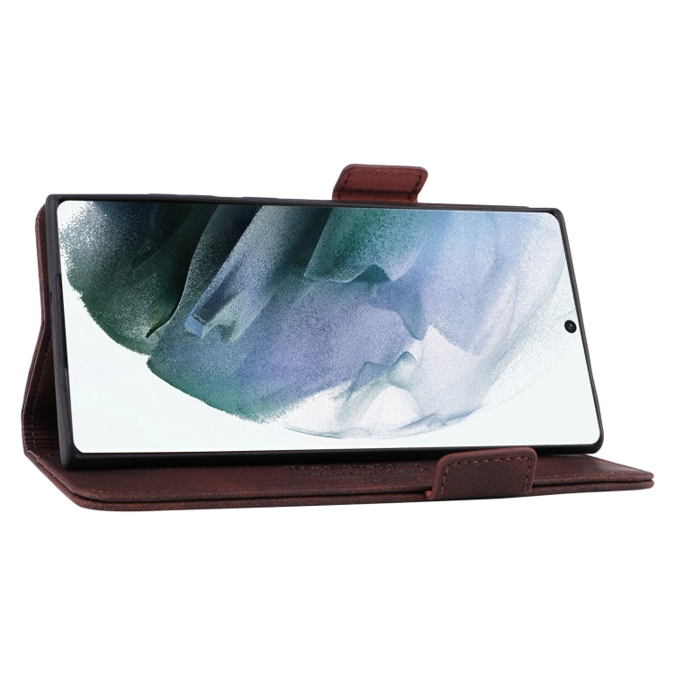 For Samsung Galaxy S22 Ultra 5G Magnetic Clasp Flip Leather Phone Case