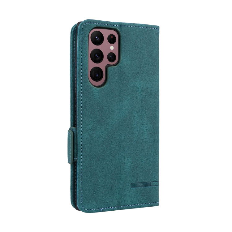 For Samsung Galaxy S22 Ultra 5G Magnetic Clasp Flip Leather Phone Case