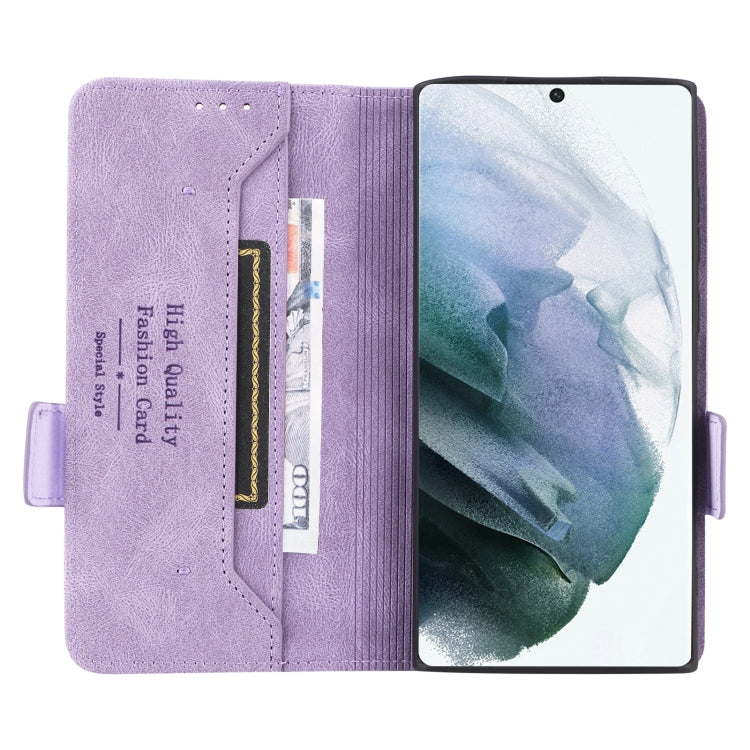 For Samsung Galaxy S22 Ultra 5G Magnetic Clasp Flip Leather Phone Case