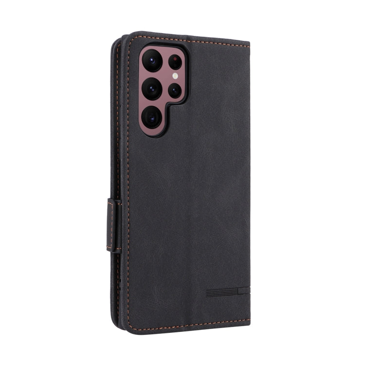For Samsung Galaxy S22 Ultra 5G Magnetic Clasp Flip Leather Phone Case
