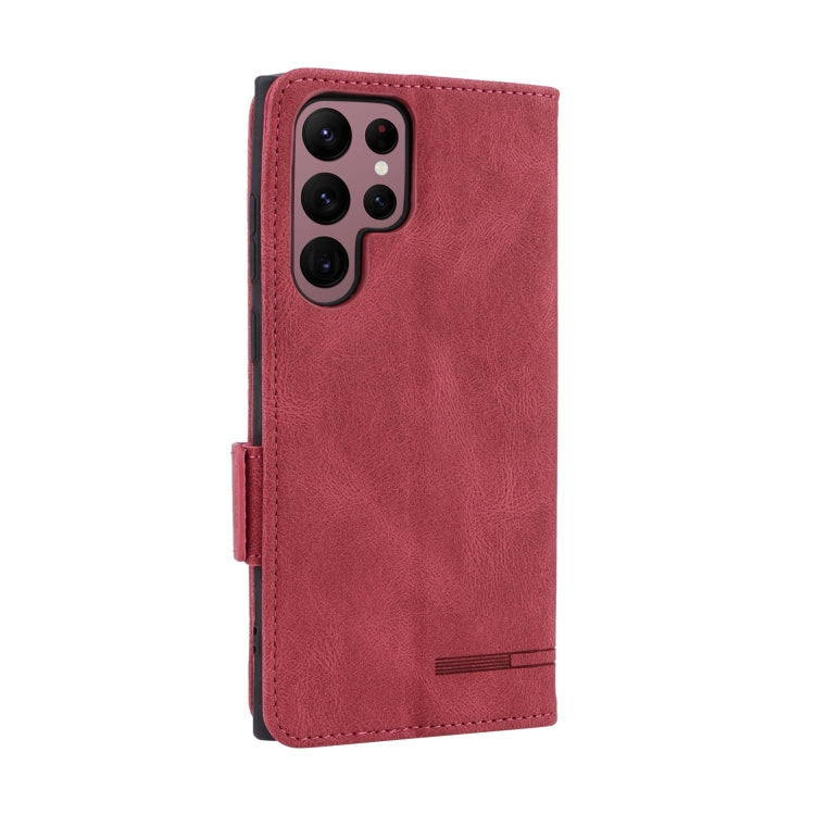 For Samsung Galaxy S22 Ultra 5G Magnetic Clasp Flip Leather Phone Case