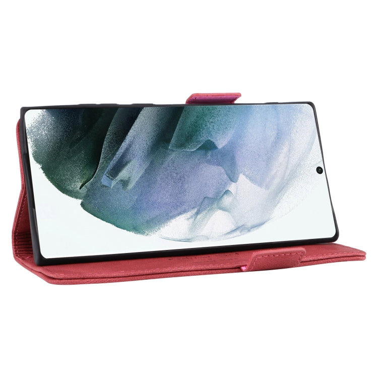 For Samsung Galaxy S22 Ultra 5G Magnetic Clasp Flip Leather Phone Case