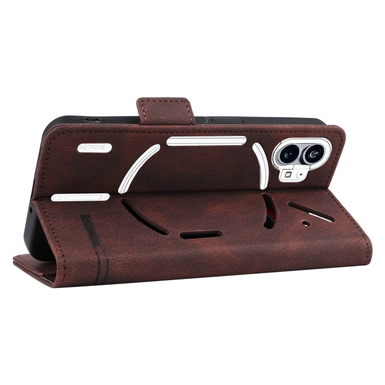 For Nothing Phone 1 Magnetic Clasp Flip Leather Phone Case