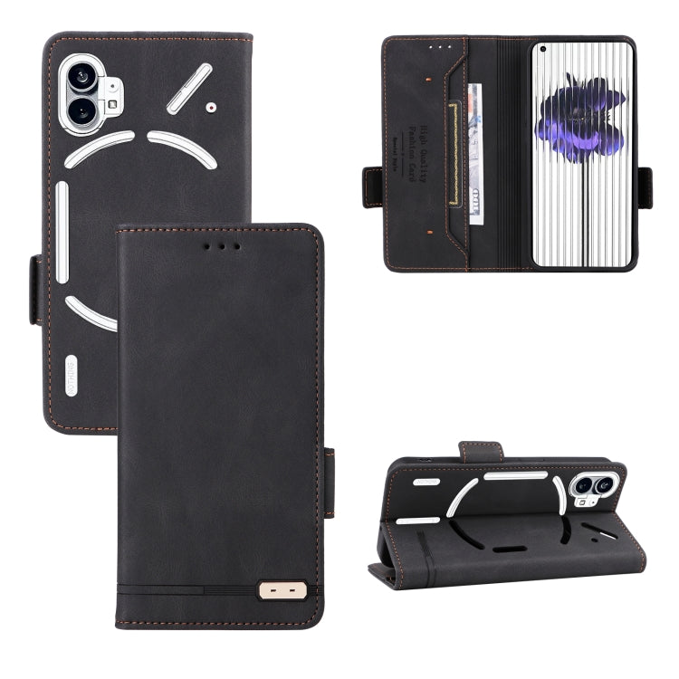 For Nothing Phone 1 Magnetic Clasp Flip Leather Phone Case