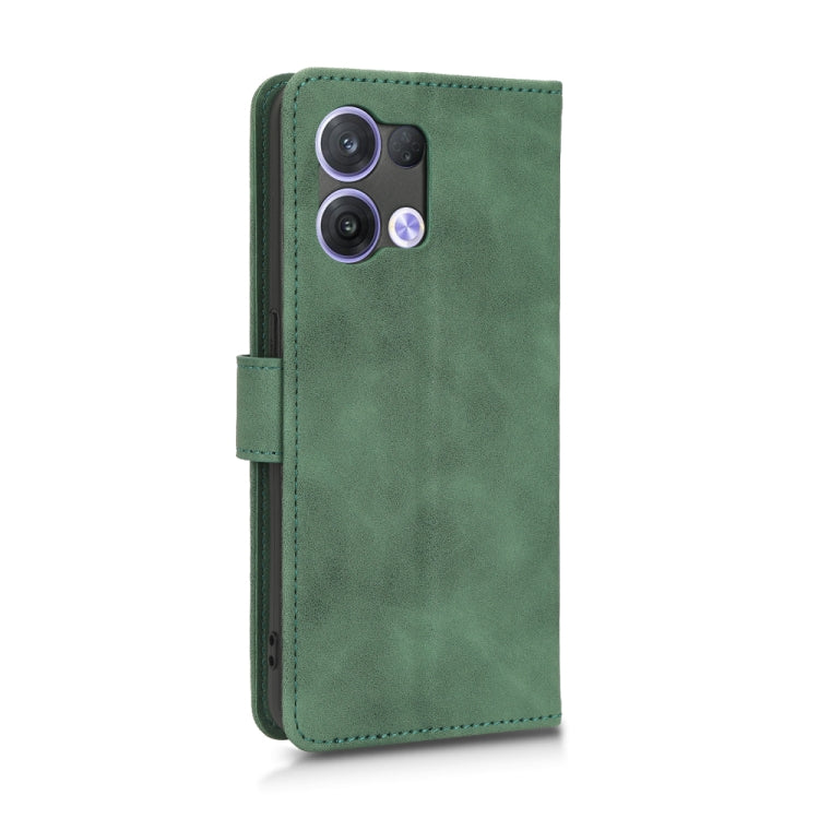 For OPPO Reno8 5G Skin Feel Magnetic Flip Leather Phone Case