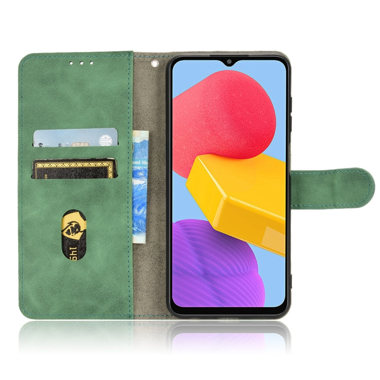 For Samsung Galaxy M13 4G Skin Feel Magnetic Flip Leather Phone Case