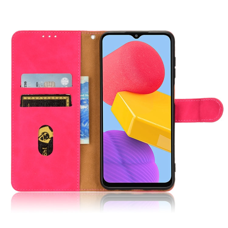 For Samsung Galaxy M13 4G Skin Feel Magnetic Flip Leather Phone Case