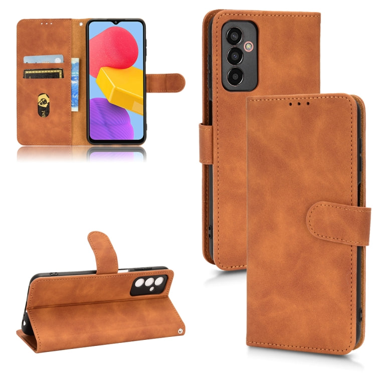 For Samsung Galaxy M13 4G Skin Feel Magnetic Flip Leather Phone Case