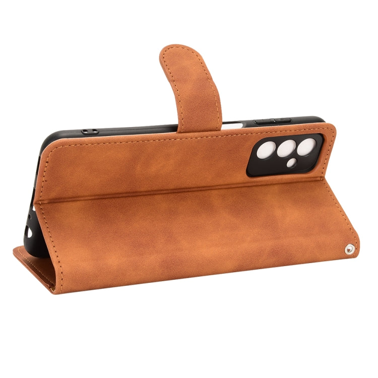 For Samsung Galaxy M13 4G Skin Feel Magnetic Flip Leather Phone Case