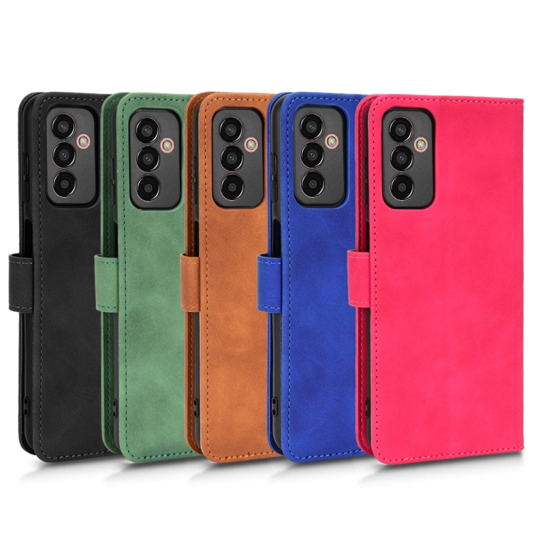 For Samsung Galaxy M13 4G Skin Feel Magnetic Flip Leather Phone Case