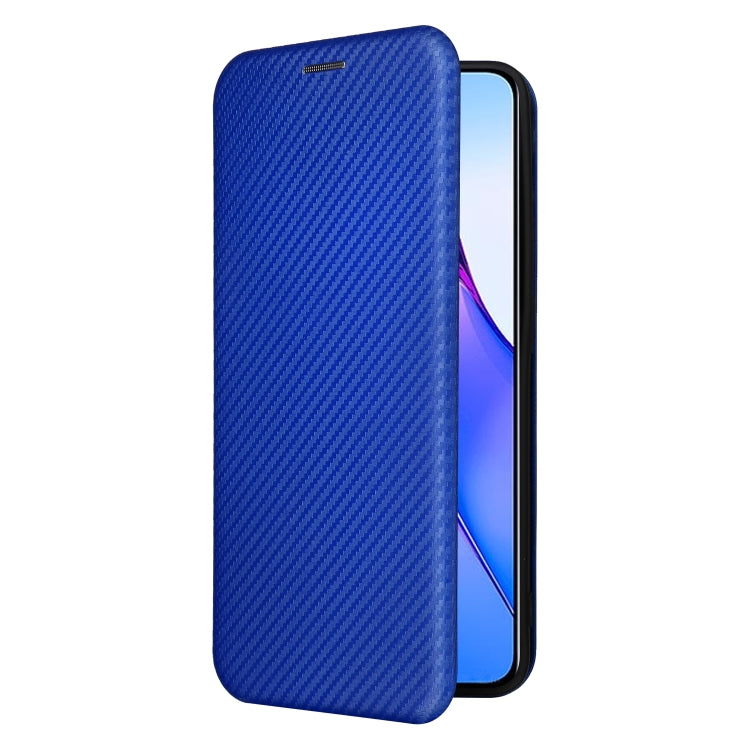 For OPPO Reno8 Pro / Reno8 Pro+ Carbon Fiber Texture Flip Leather Phone Case