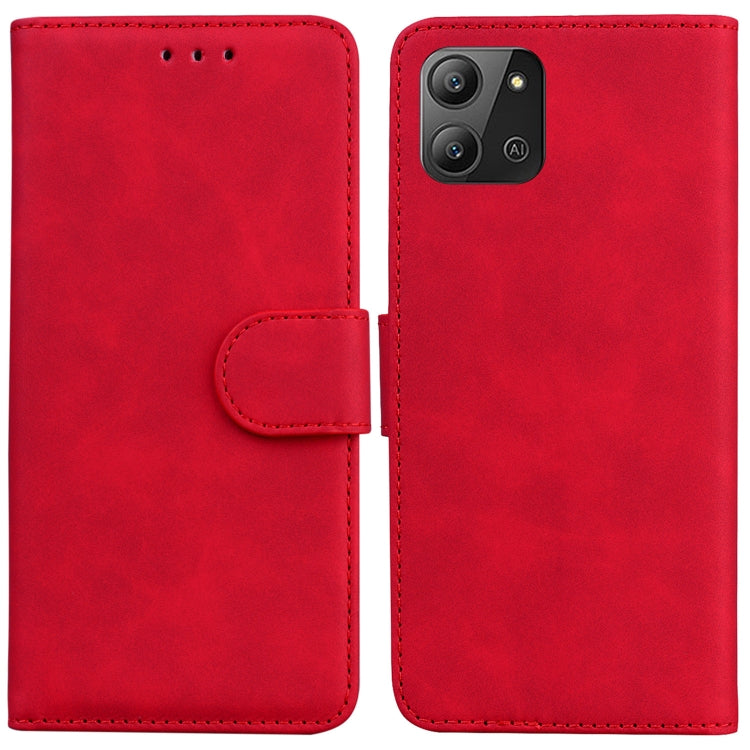 For Infinix Hot 11 2022 Skin Feel Pure Color Flip Leather Phone Case