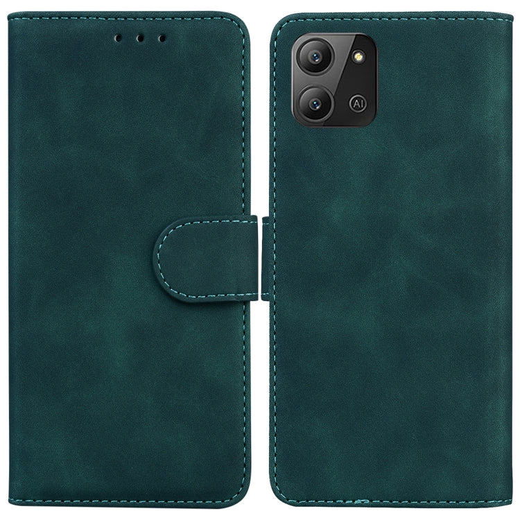 For Infinix Hot 11 2022 Skin Feel Pure Color Flip Leather Phone Case