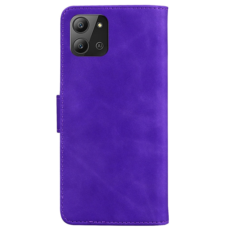 For Infinix Hot 11 2022 Skin Feel Pure Color Flip Leather Phone Case