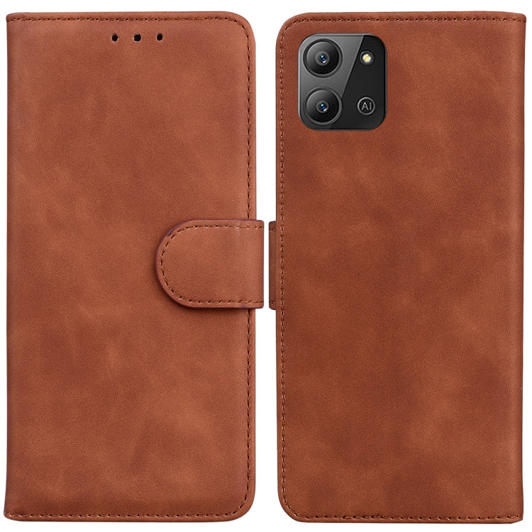 For Infinix Hot 11 2022 Skin Feel Pure Color Flip Leather Phone Case