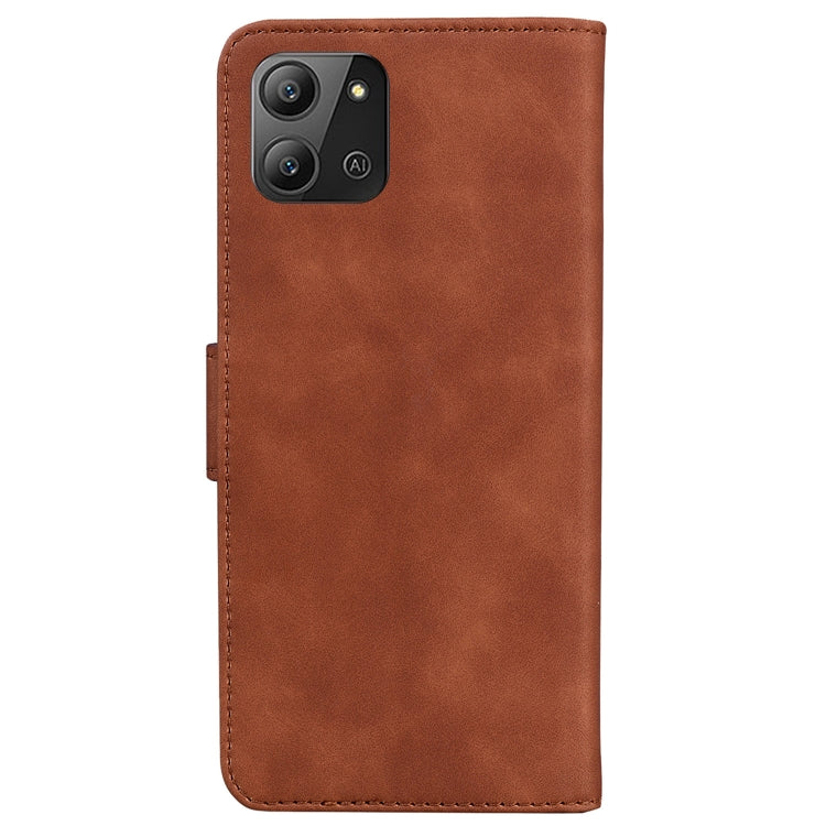 For Infinix Hot 11 2022 Skin Feel Pure Color Flip Leather Phone Case
