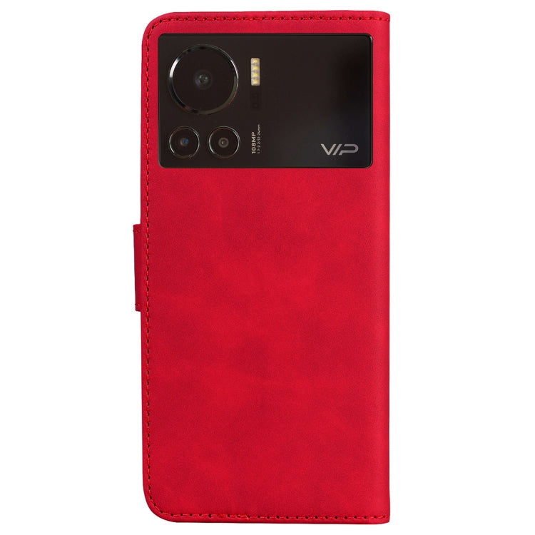 For Infinix Note 12 VIP Skin Feel Pure Color Flip Leather Phone Case