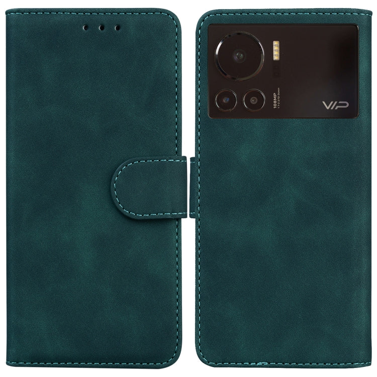 For Infinix Note 12 VIP Skin Feel Pure Color Flip Leather Phone Case