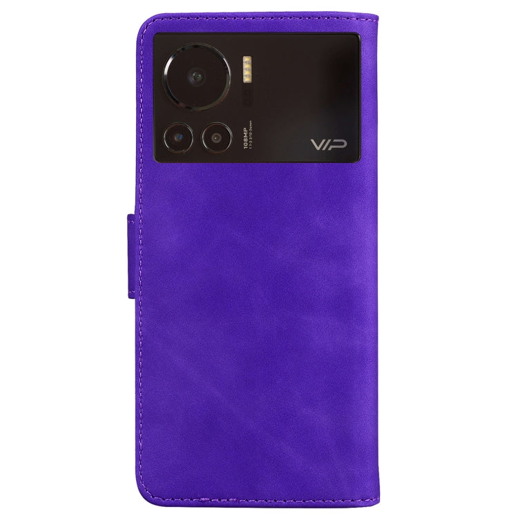 For Infinix Note 12 VIP Skin Feel Pure Color Flip Leather Phone Case