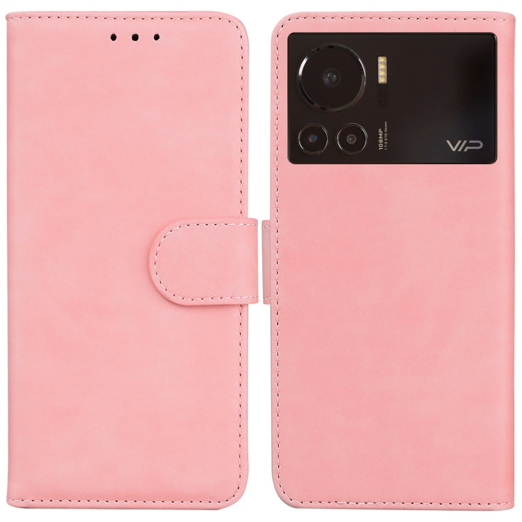 For Infinix Note 12 VIP Skin Feel Pure Color Flip Leather Phone Case