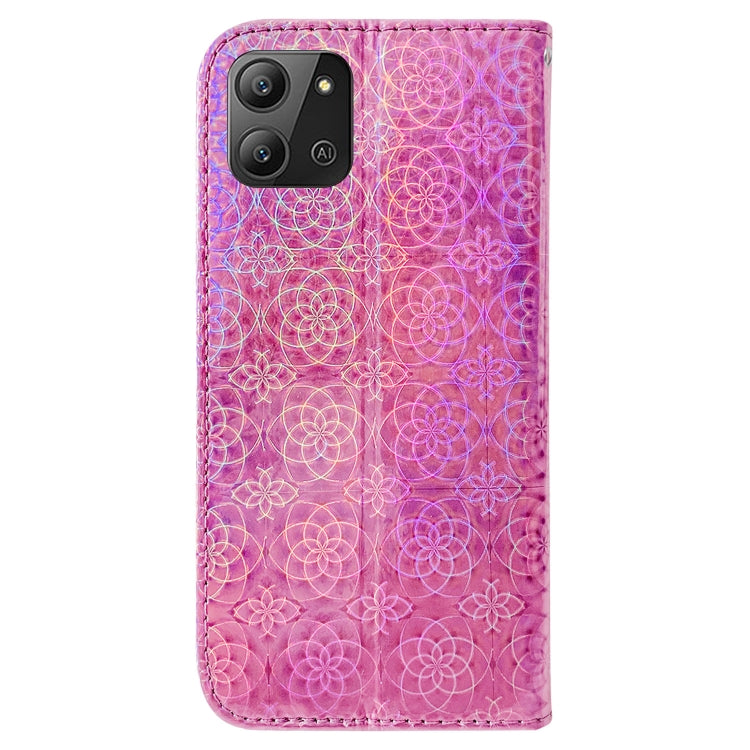 For Infinix Hot 11 2022 Colorful Magnetic Buckle Leather Phone Case