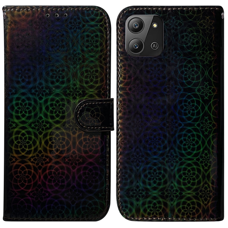 For Infinix Hot 11 2022 Colorful Magnetic Buckle Leather Phone Case