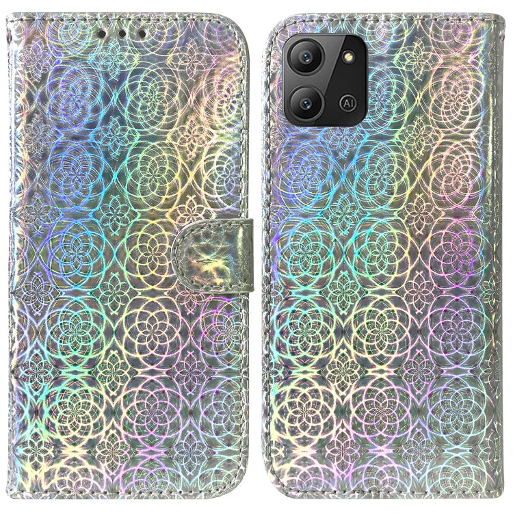 For Infinix Hot 11 2022 Colorful Magnetic Buckle Leather Phone Case