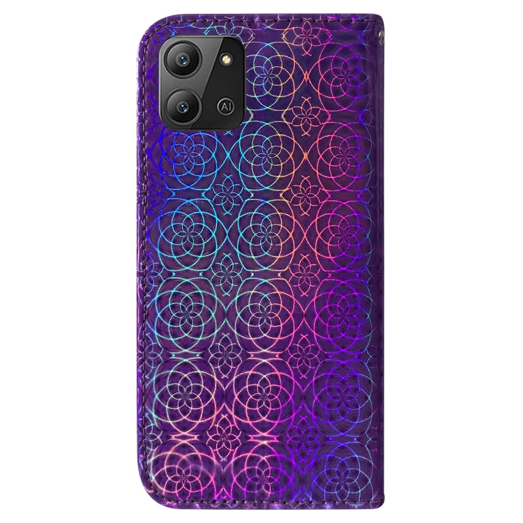 For Infinix Hot 11 2022 Colorful Magnetic Buckle Leather Phone Case