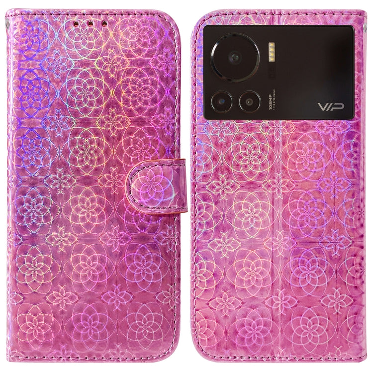 For Infinix Note 12 VIP Colorful Magnetic Buckle Leather Phone Case