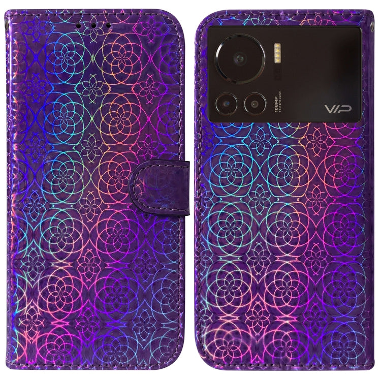 For Infinix Note 12 VIP Colorful Magnetic Buckle Leather Phone Case
