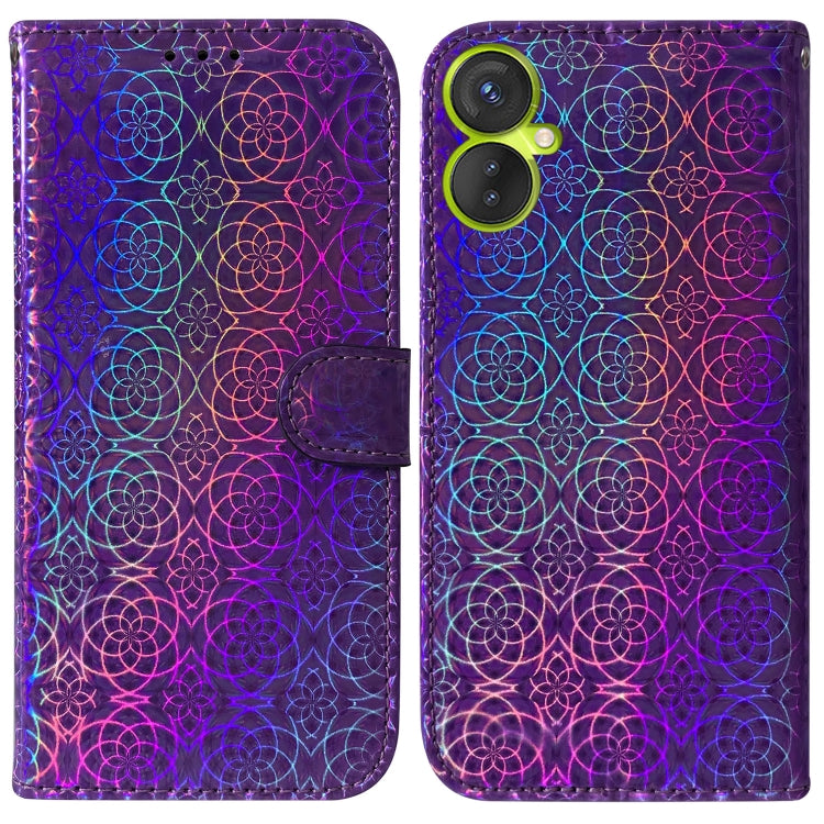 For Tecno Spark 9 Pro Colorful Magnetic Buckle Leather Phone Case