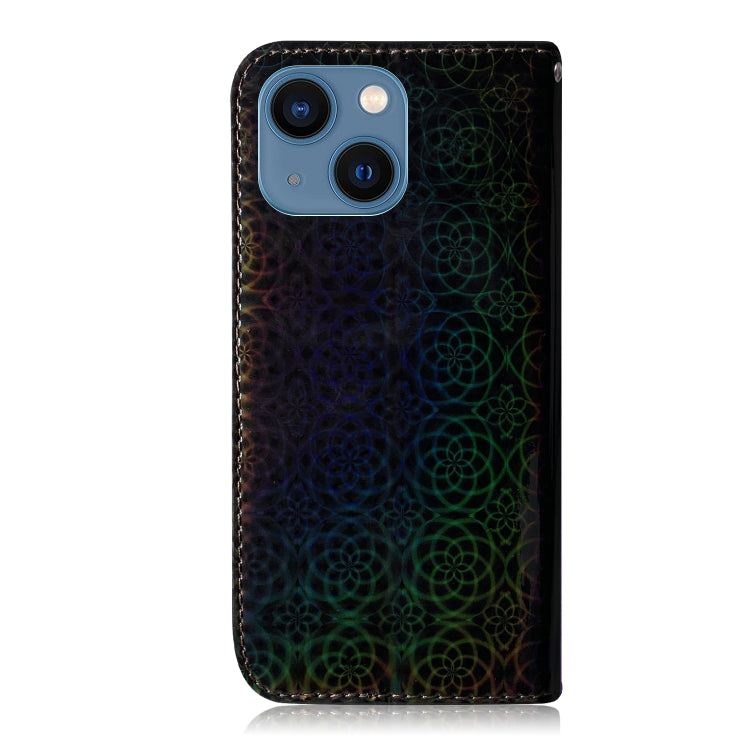 For iPhone 14 Plus Colorful Magnetic Buckle Leather Phone Case