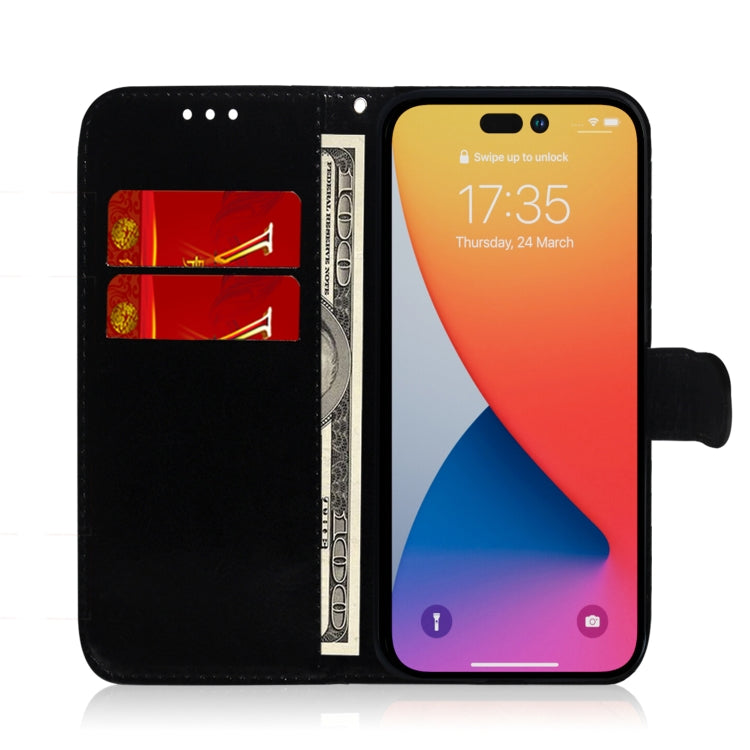 For iPhone 14 Pro Max Colorful Magnetic Buckle Leather Phone Case