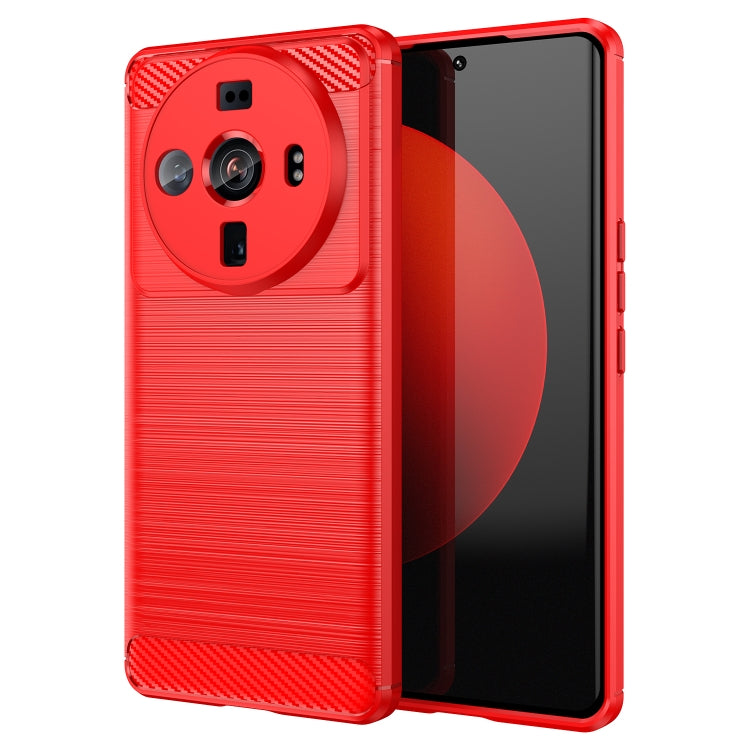 For Xiaomi 12S Ultra Brushed Texture Carbon Fiber TPU Case
