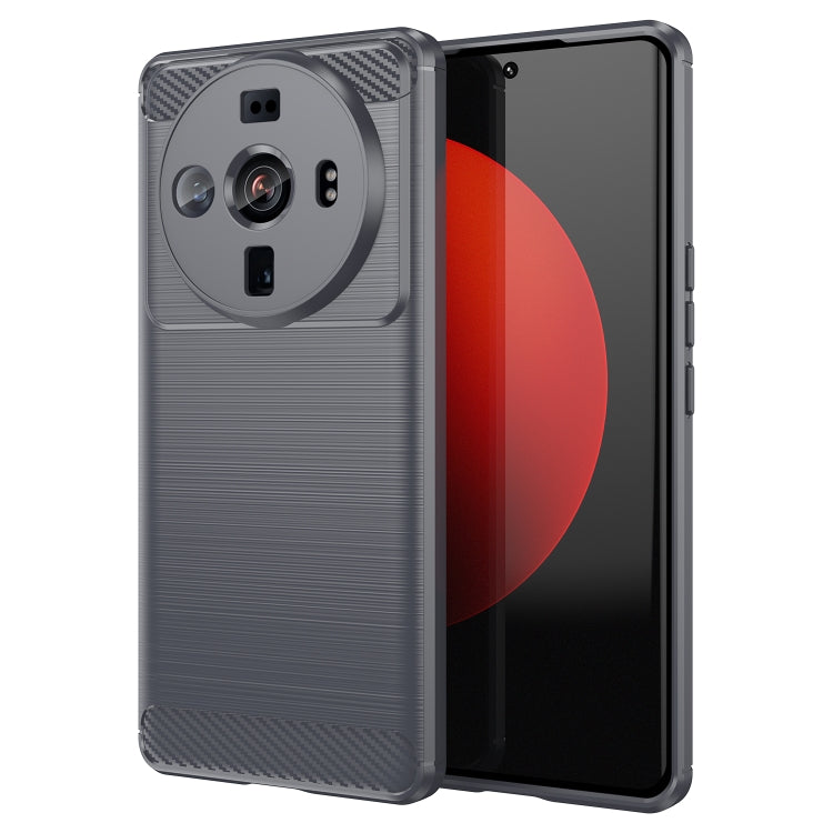 For Xiaomi 12S Ultra Brushed Texture Carbon Fiber TPU Case