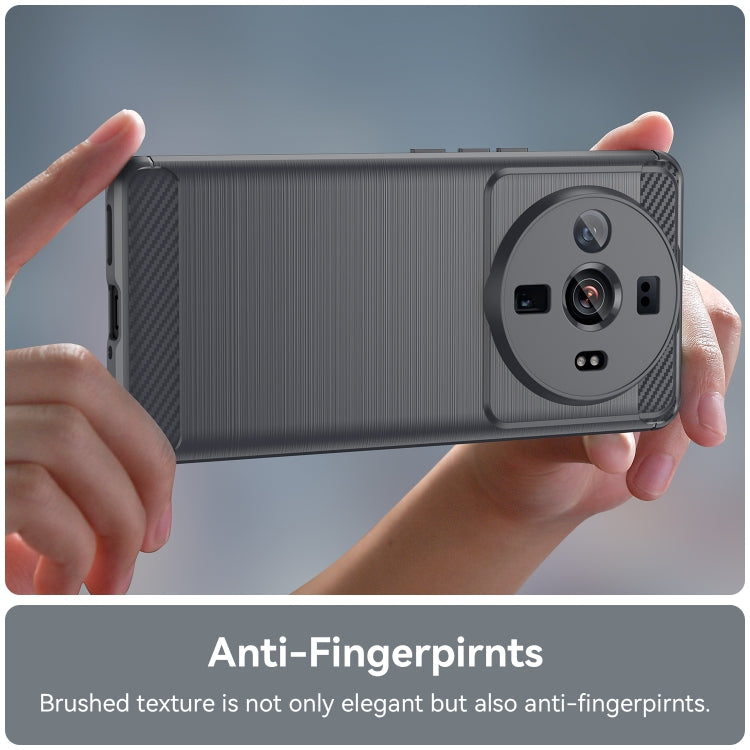 For Xiaomi 12S Ultra Brushed Texture Carbon Fiber TPU Case