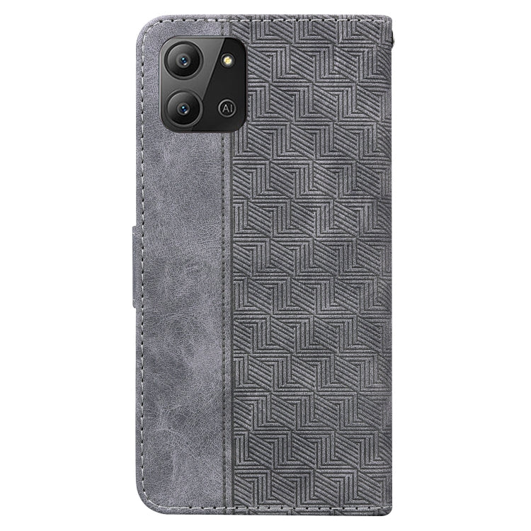 For Infinix Hot 11 2022 Geometric Embossed Leather Phone Case