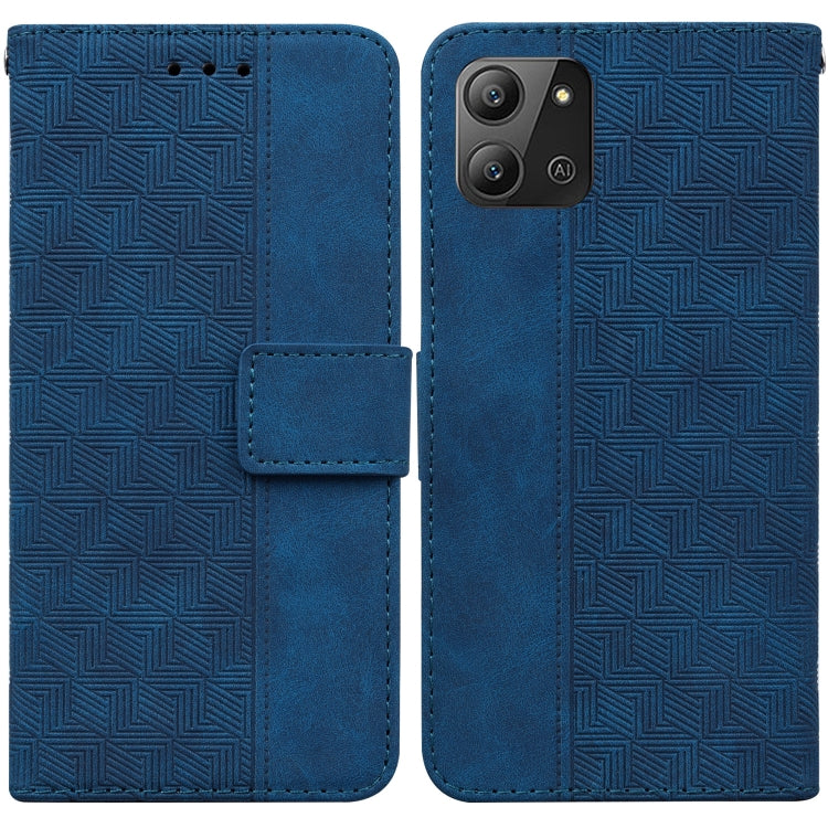 For Infinix Hot 11 2022 Geometric Embossed Leather Phone Case