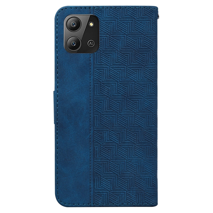 For Infinix Hot 11 2022 Geometric Embossed Leather Phone Case