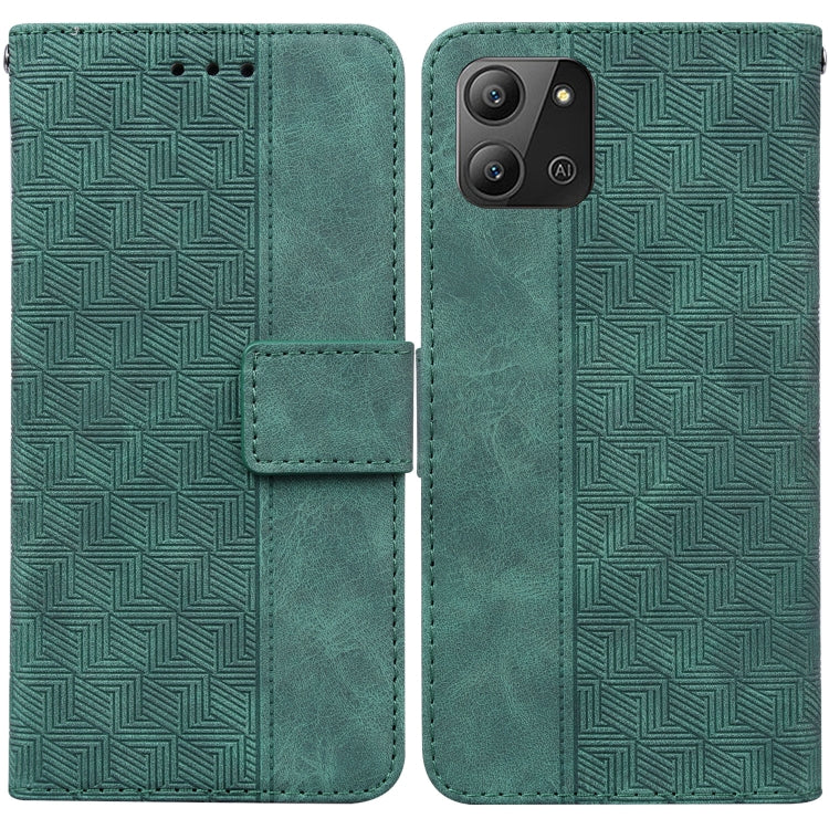 For Infinix Hot 11 2022 Geometric Embossed Leather Phone Case