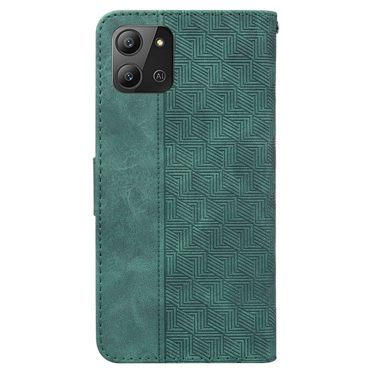 For Infinix Hot 11 2022 Geometric Embossed Leather Phone Case