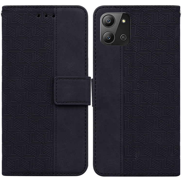 For Infinix Hot 11 2022 Geometric Embossed Leather Phone Case